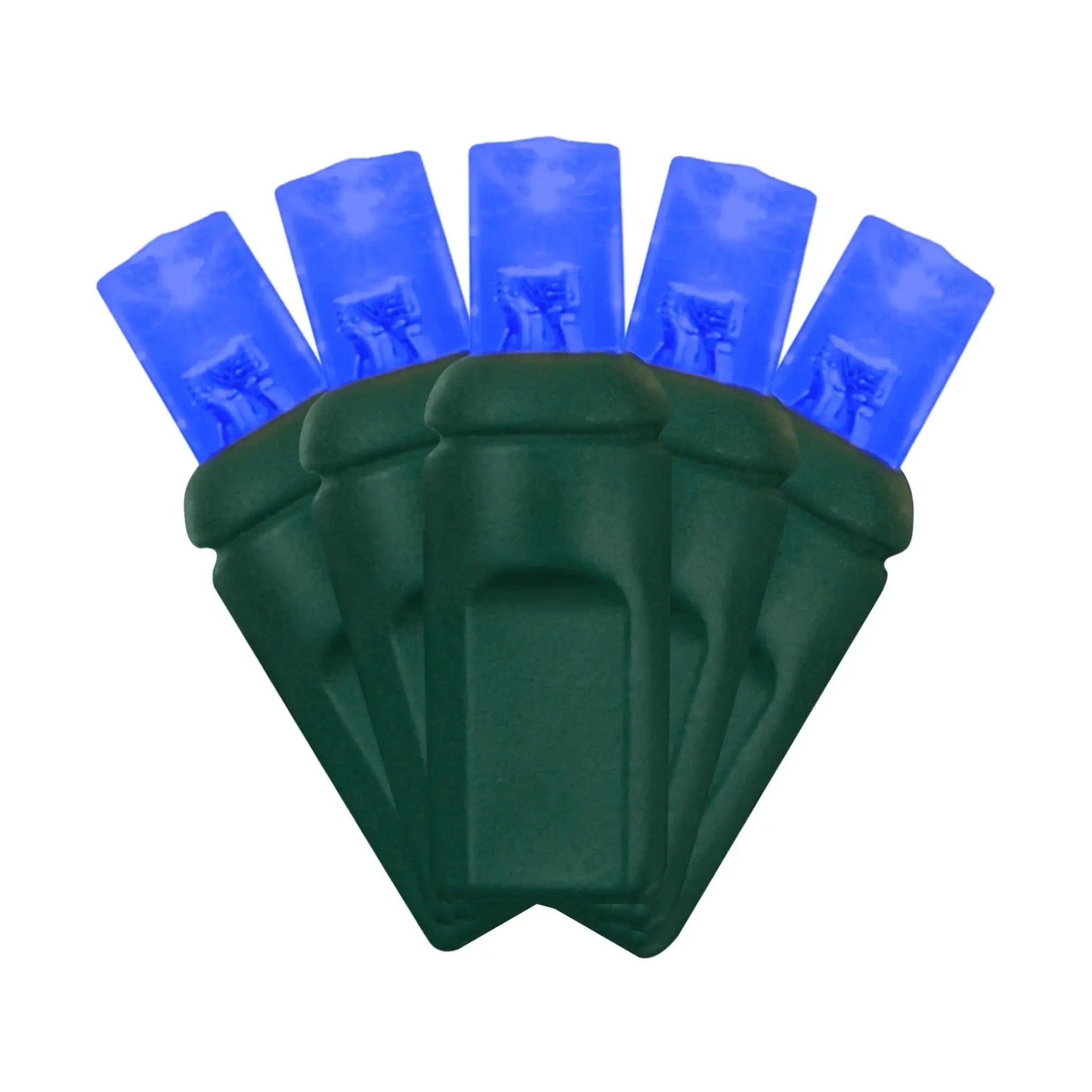 LED Mini Lights 5MM Blue Static - 6" Spacing