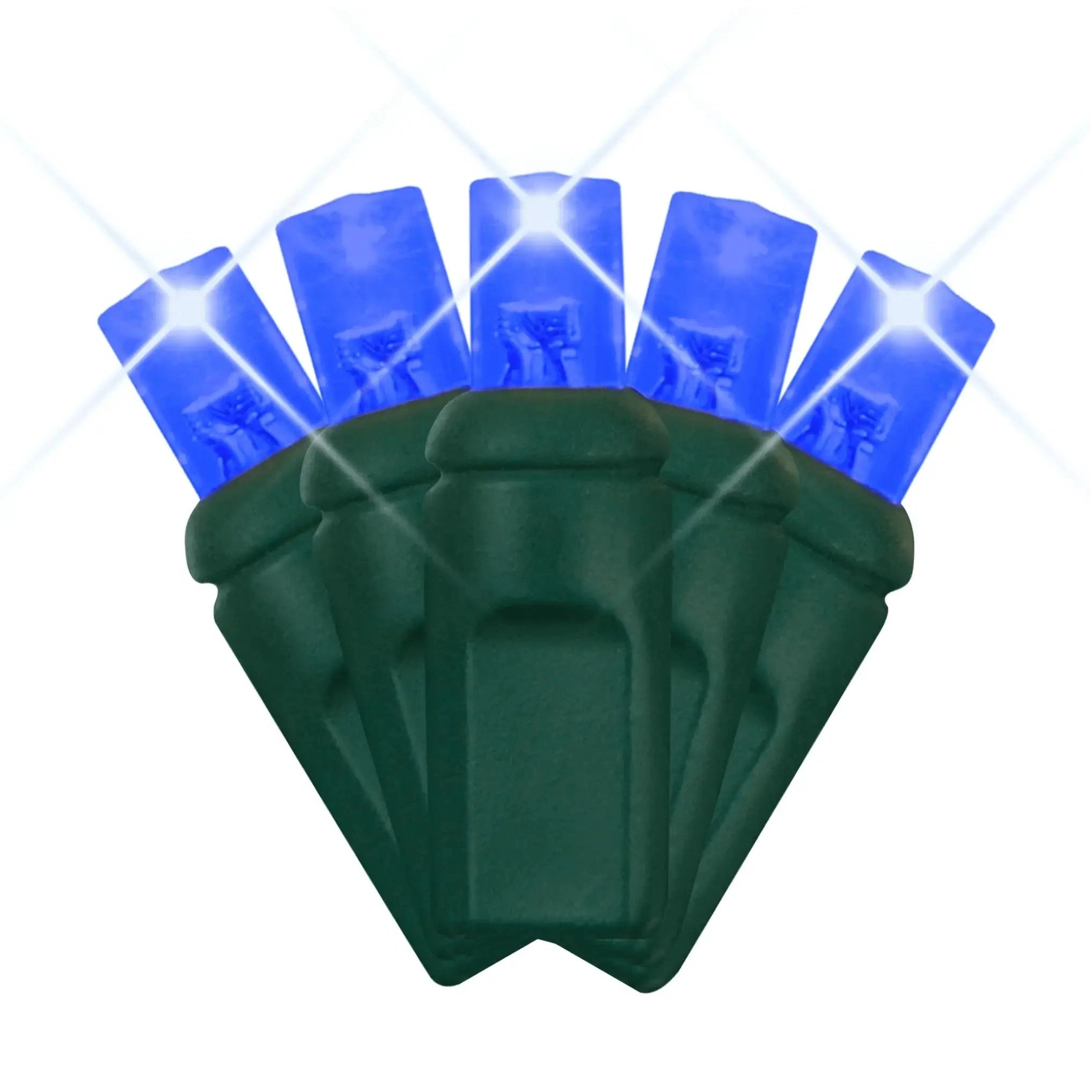 LED Mini Lights 5MM Blue Twinkle 6" Spacing