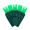 LED Mini Lights 5MM Green Twinkle Green Wire 6" Spacing