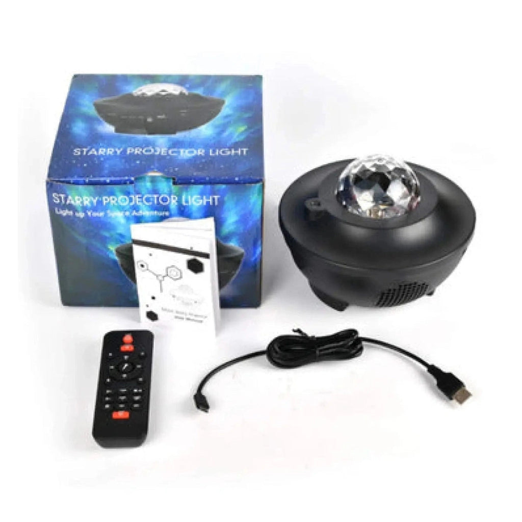 LED Star Projector Night Light with USB Control and Music Player