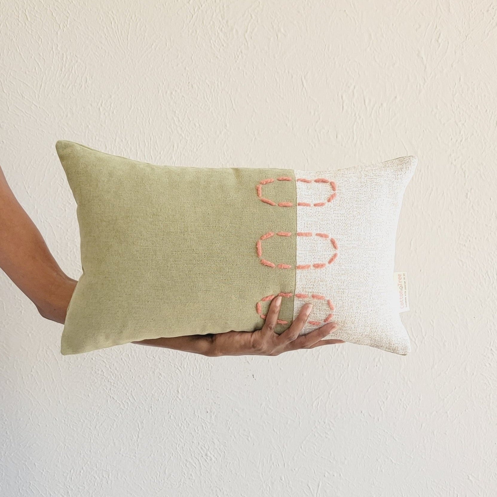 Landscapes Block Throw Pillow