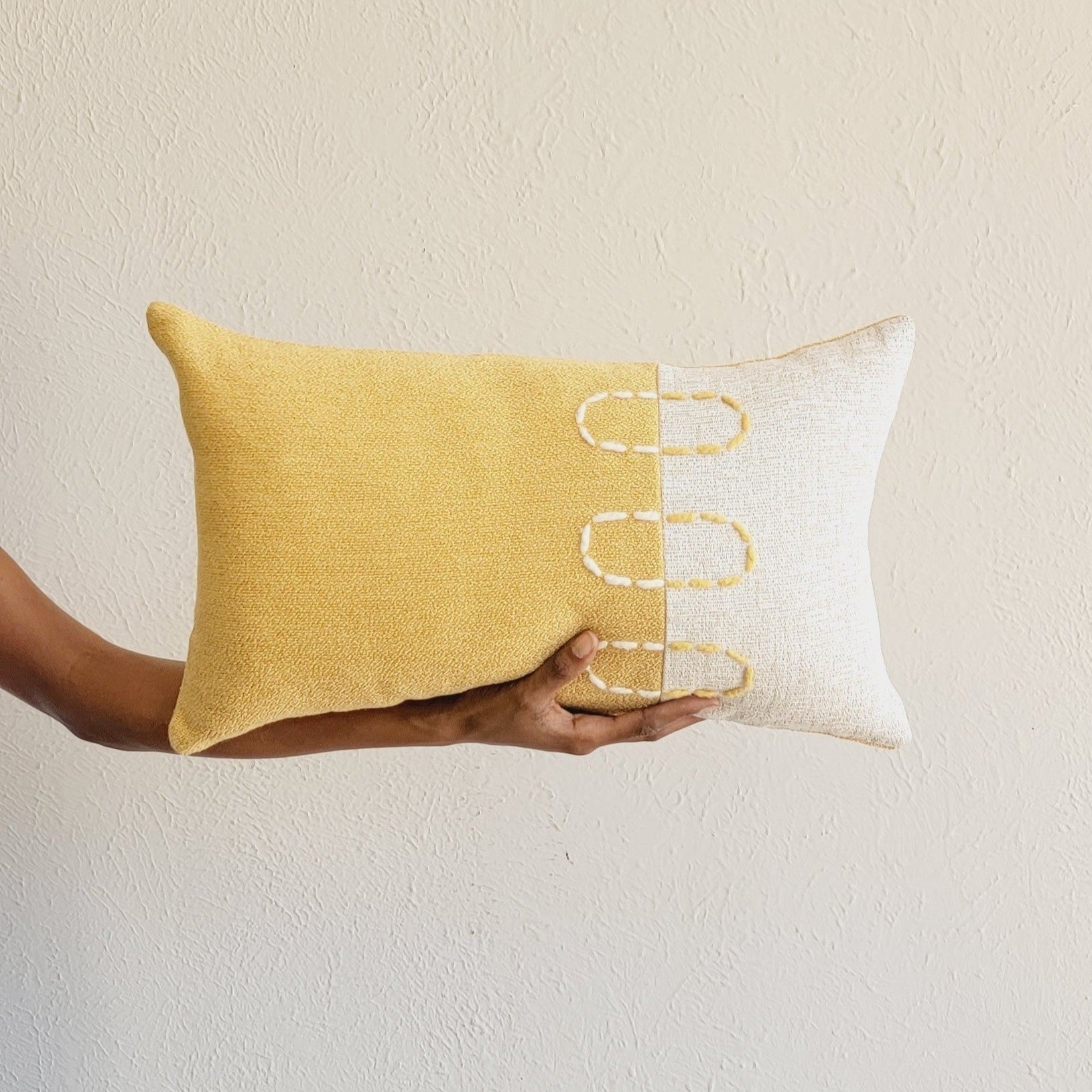 Landscapes Block Throw Pillow