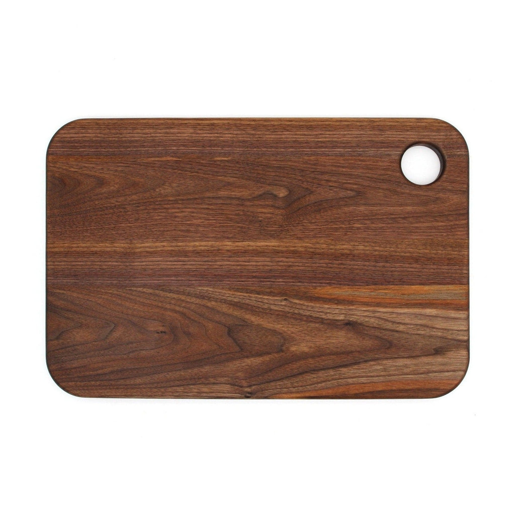 Large Wood Cutting Board With Thumb Hole and Juice Groove 18x12 Inches, Wood Cheese Board, Wooden Chopping Board, 100% Made in the USA