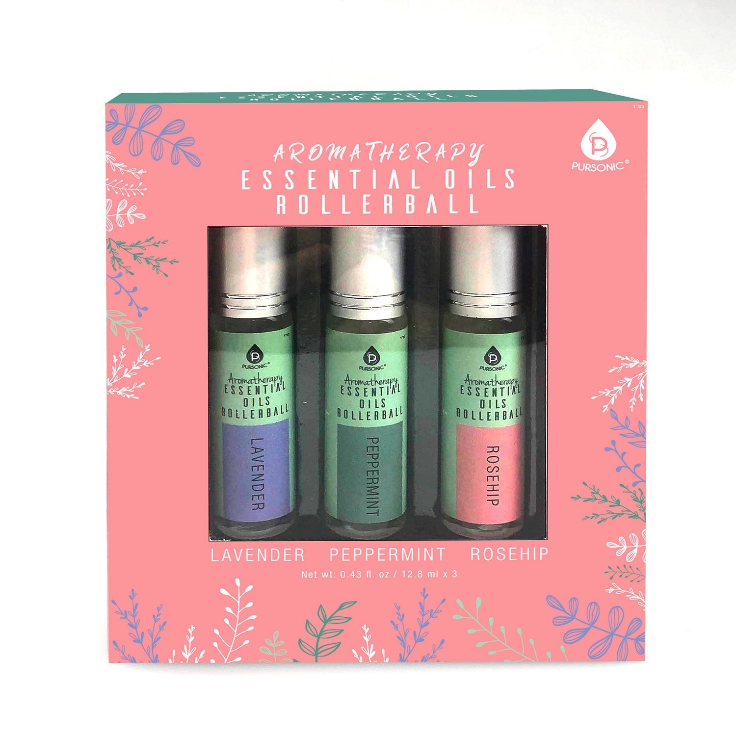 Lavender Peppermint Rosehip Rollerballs | DC-PURSONIC