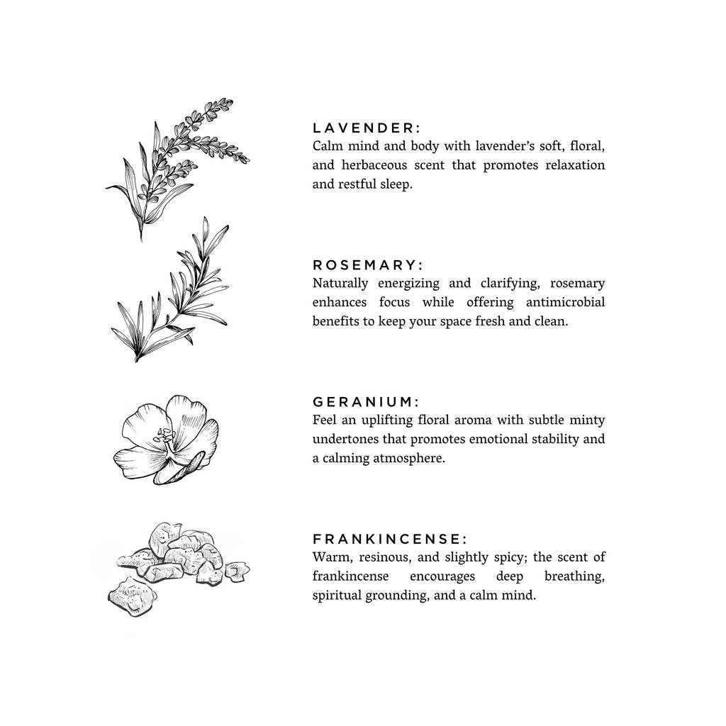 Lavender Rosemary Reed Diffuser Midnight Garden | DC-Slow North