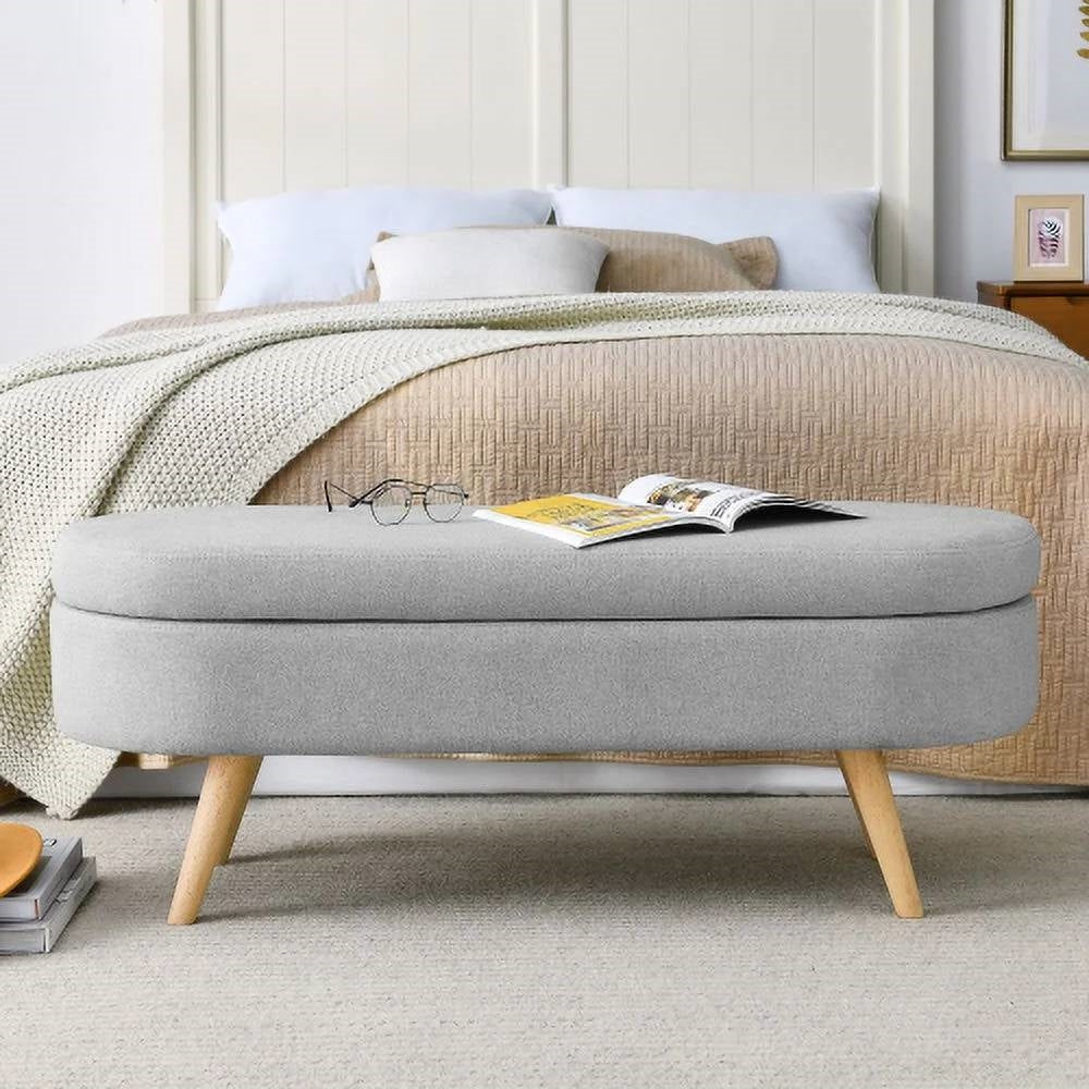 Linen Storage Bed Bench Standard | Durable Linen Upholstery by HomePacific