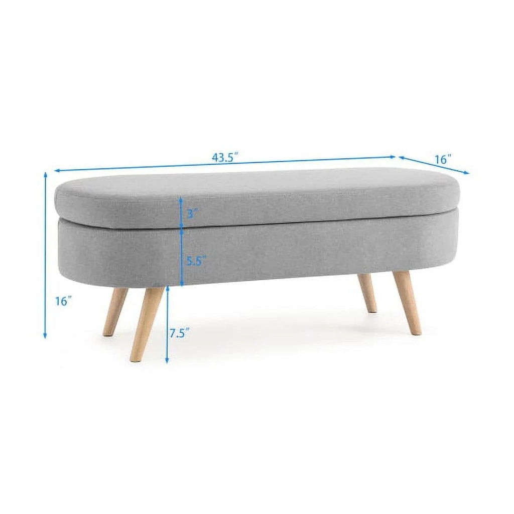 Linen Storage Bed Bench Standard | Durable Linen Upholstery by HomePacific