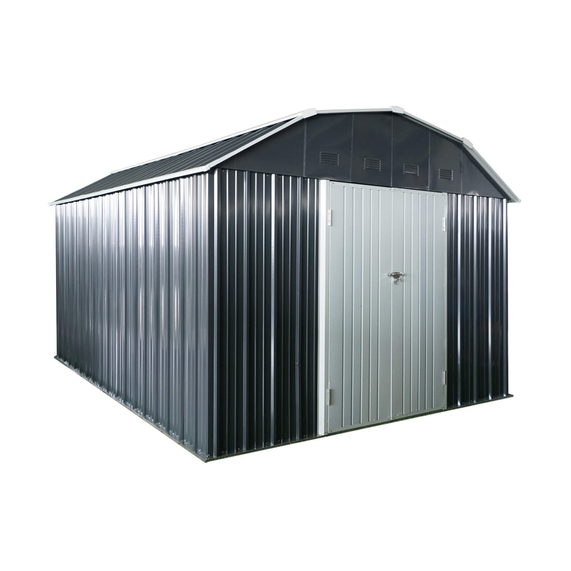 Lockable Arch Roof Metal Shed CorrosionResistantWeatherproofing | SAKSBY WHOLESALE