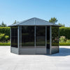 Lockable Doors Weather-Resistant Galvanized-Steel Octagonal Sunroom | SAKSBY WHOLESALE