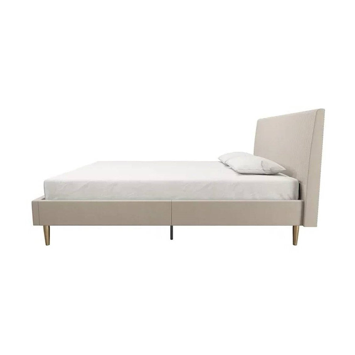 Lux Velvet Upholstered Platform Bed Headboard | HomePacific