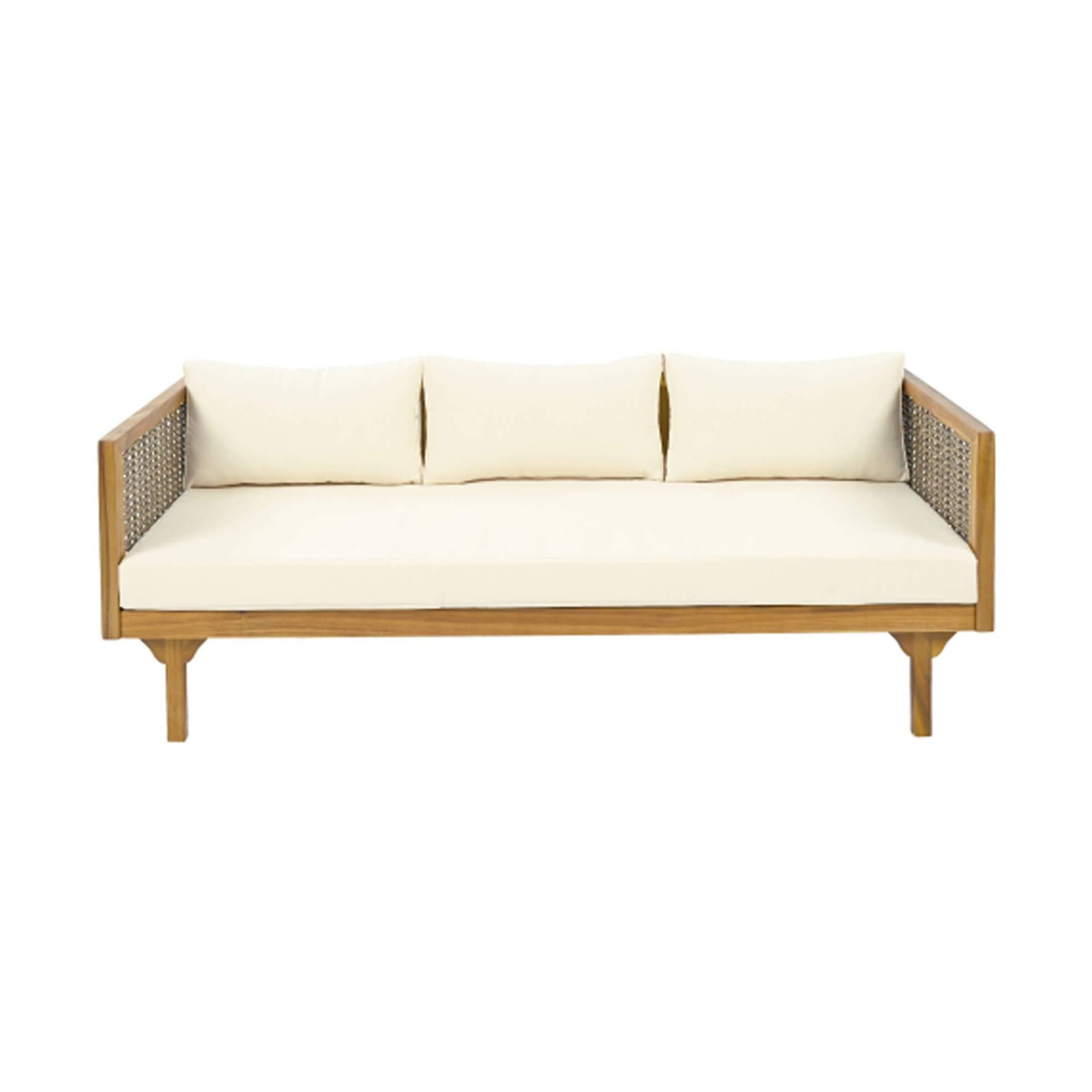 Luxe Weather-Resistant Acacia Wood Daybed 3-Seater | SAKSBY WHOLESALE