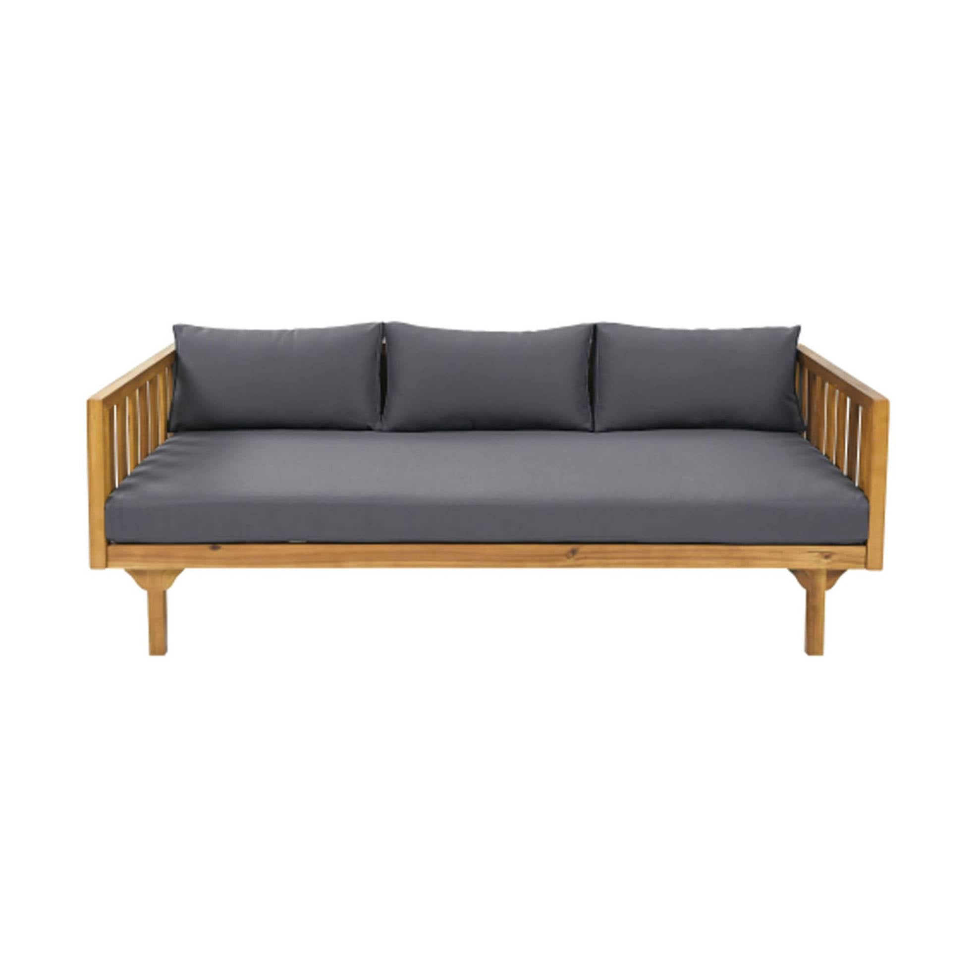 Luxe Weather-Resistant Acacia Wood Daybed 3-Seater | SAKSBY WHOLESALE