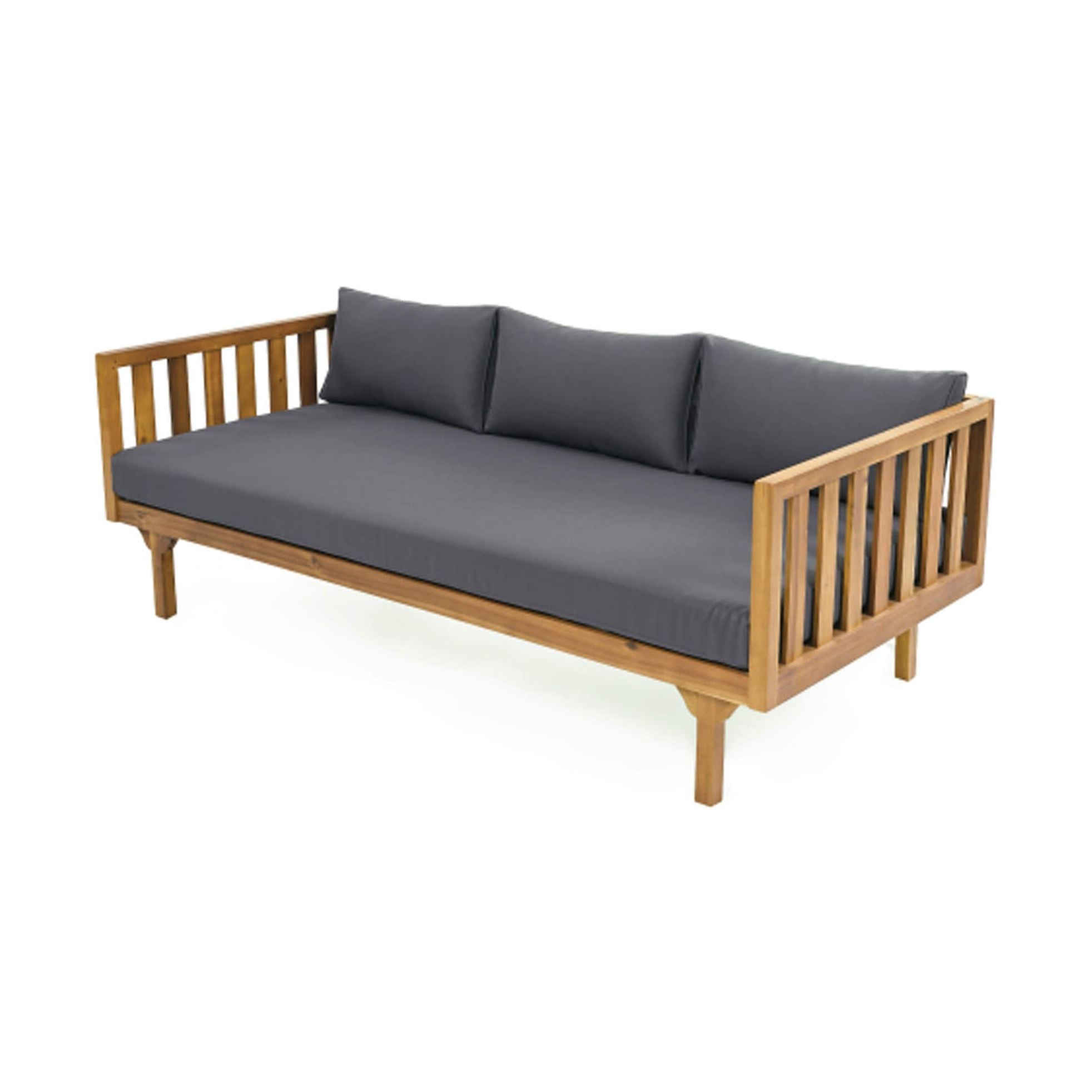 Luxe Weather-Resistant Acacia Wood Daybed 3-Seater | SAKSBY WHOLESALE
