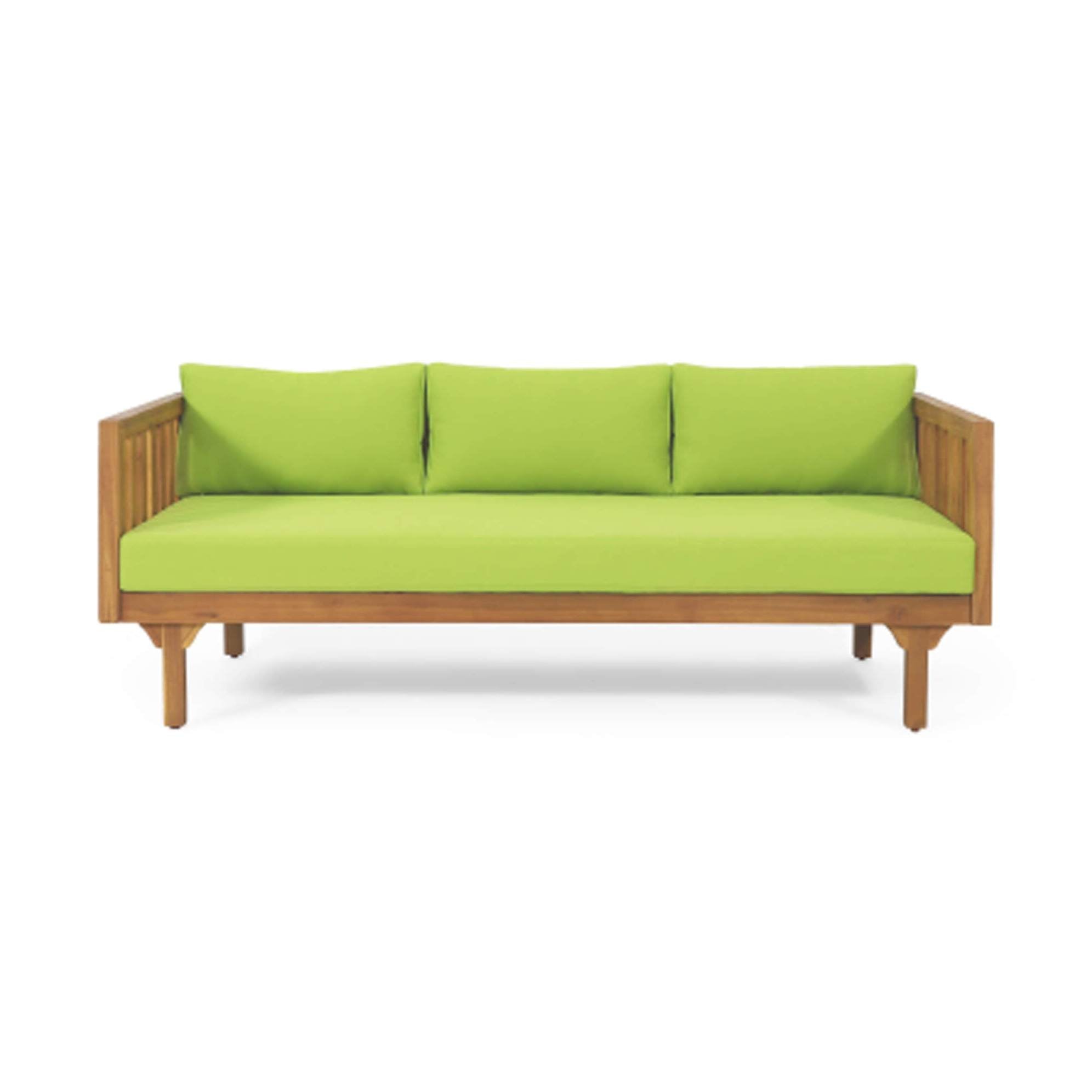 Luxe Weather-Resistant Acacia Wood Daybed 3-Seater | SAKSBY WHOLESALE