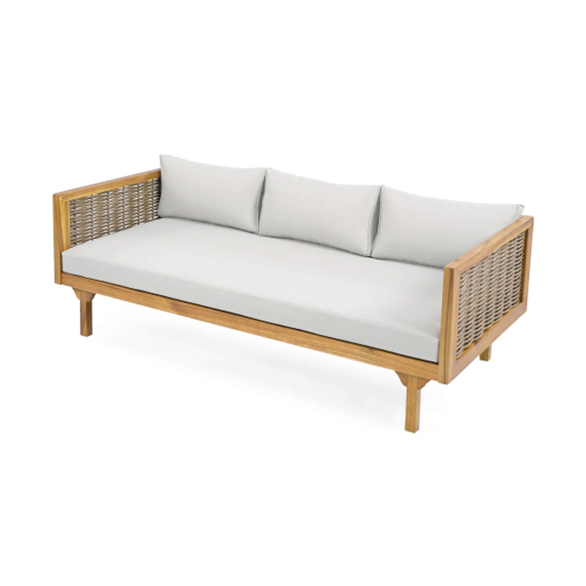 Luxe Weather-Resistant Acacia Wood Daybed 3-Seater | SAKSBY WHOLESALE