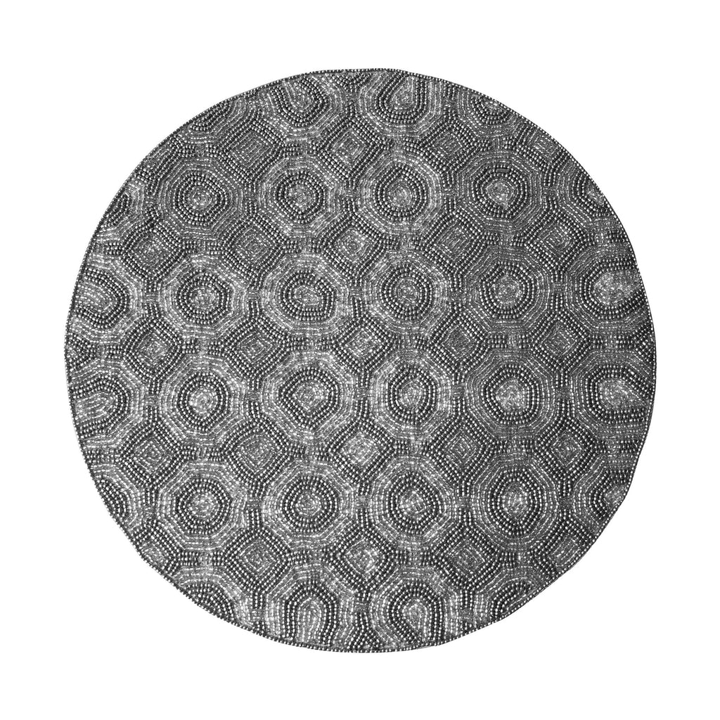 Luxurious Beaded Placemats With Satin Backing | Decozen
