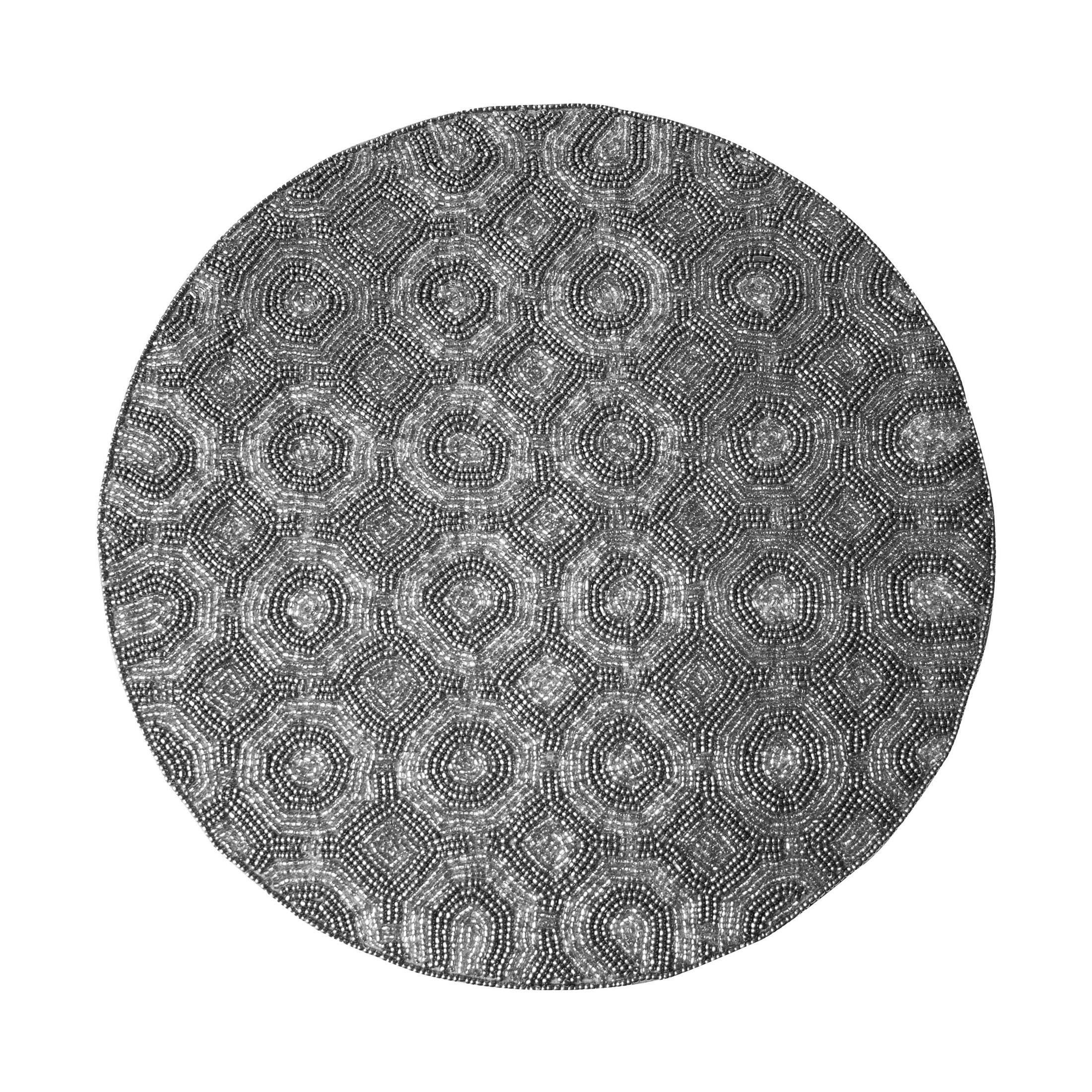 Luxurious Beaded Placemats With Satin Backing | Decozen