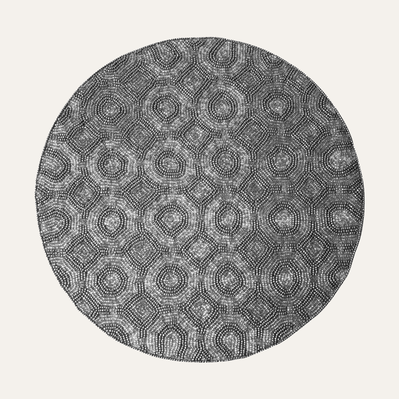 Luxurious Beaded Placemats With Satin Backing | Decozen