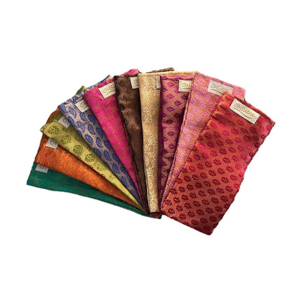 Luxurious Floral Silk Eye Pillow Aromatic | DC-OMSutra