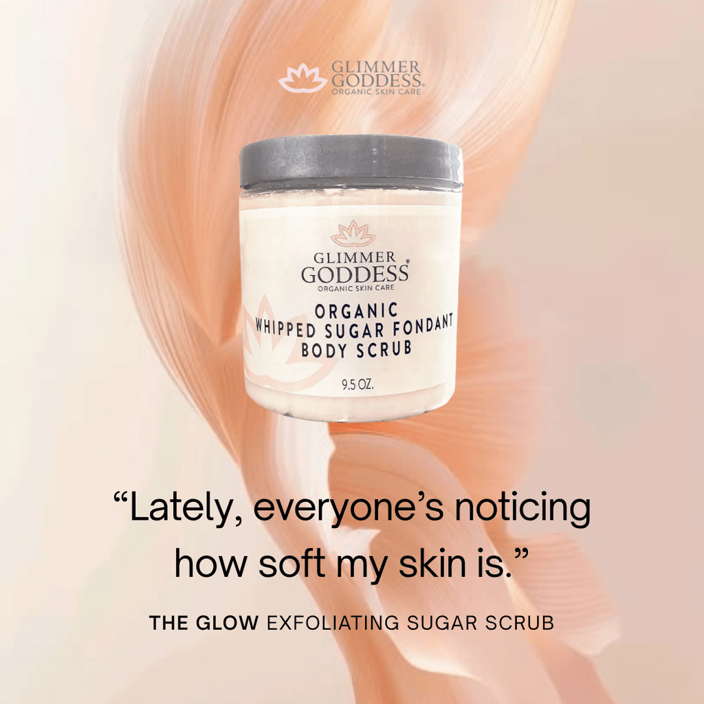 Luxurious Organic Whipped Sugar Scrub | Glimmer Goddess