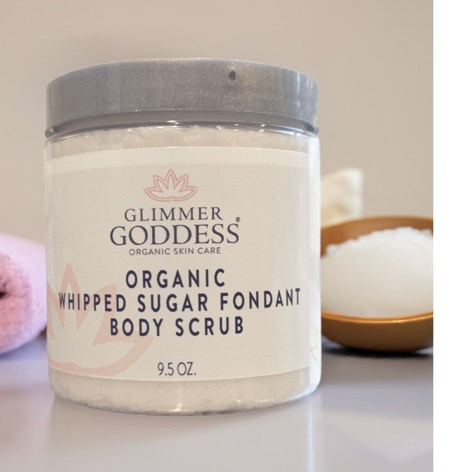 Luxurious Organic Whipped Sugar Scrub | Glimmer Goddess