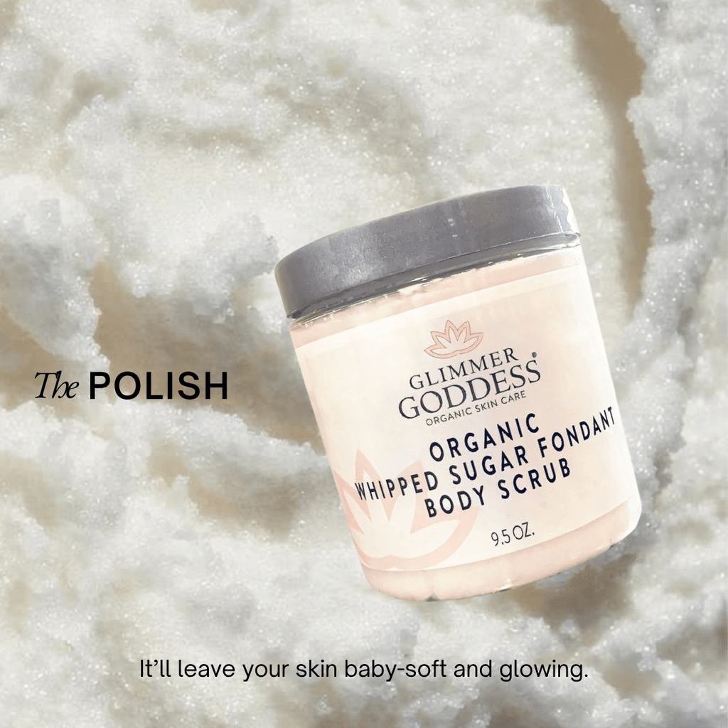 Luxurious Organic Whipped Sugar Scrub | Glimmer Goddess