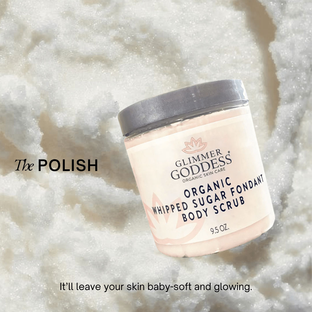 Luxurious Organic Whipped Sugar Scrub | Glimmer Goddess