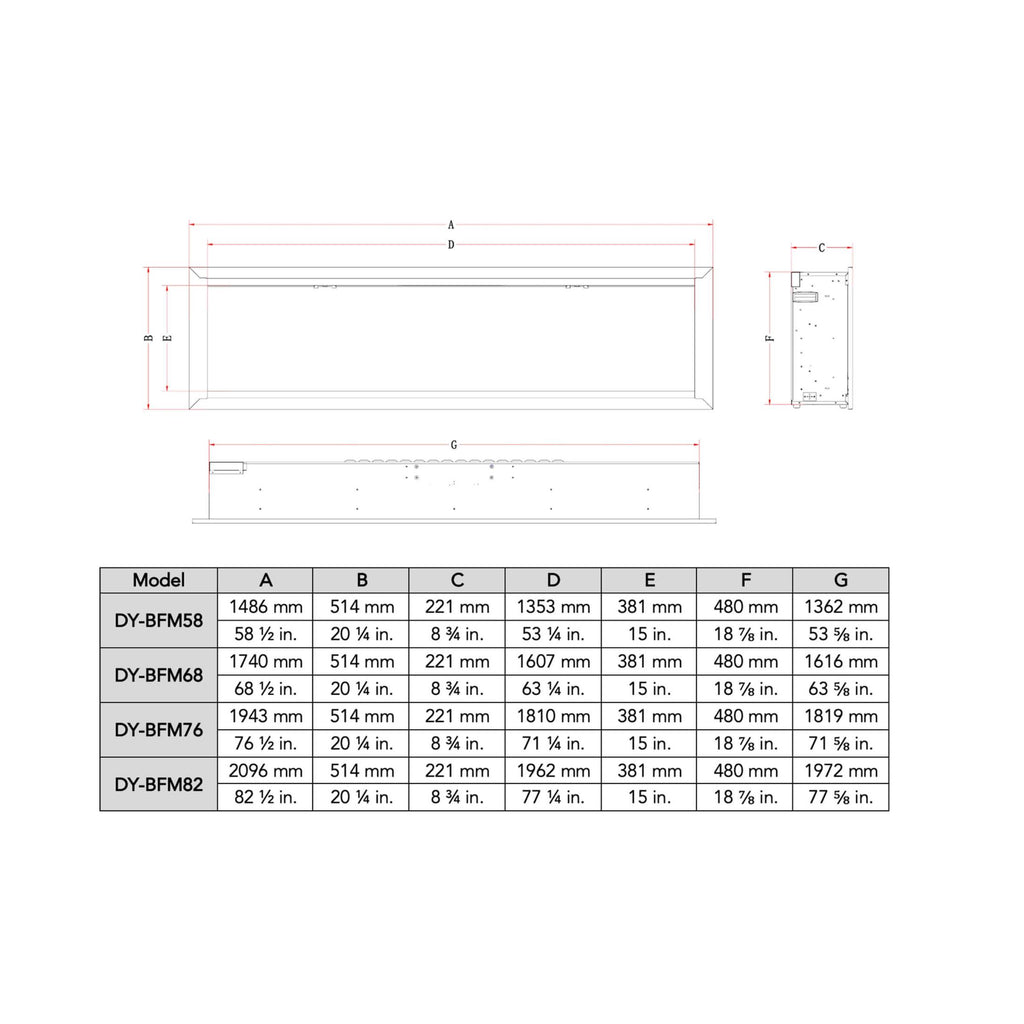 Luxurious Thermoelectric Contemporary Linear RealisticFlames Design | SAKSBY WHOLESALE