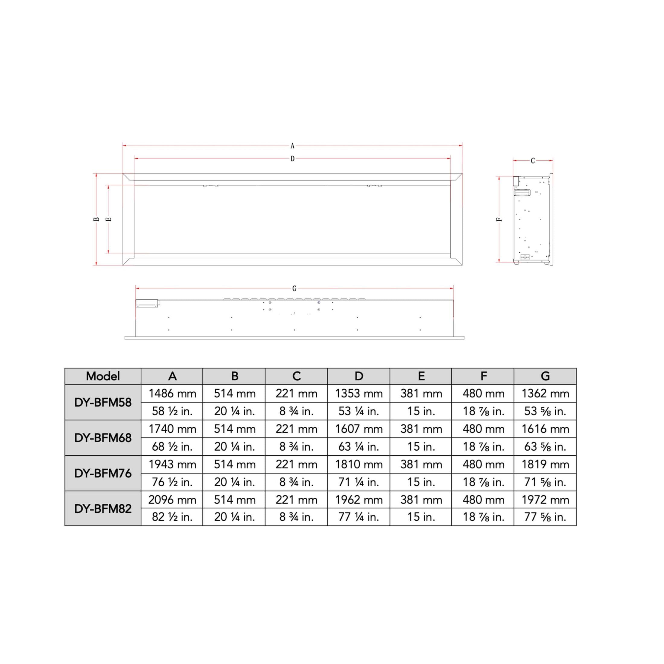 Luxurious Thermoelectric Contemporary Linear RealisticFlames Design | SAKSBY WHOLESALE