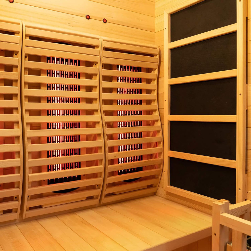 Rövia Luma 2-Person Indoor Hybrid Sauna Room With Infrared And 3.5KW Steam Heaters (SAK83750) by SAKSBY WHOLESALE