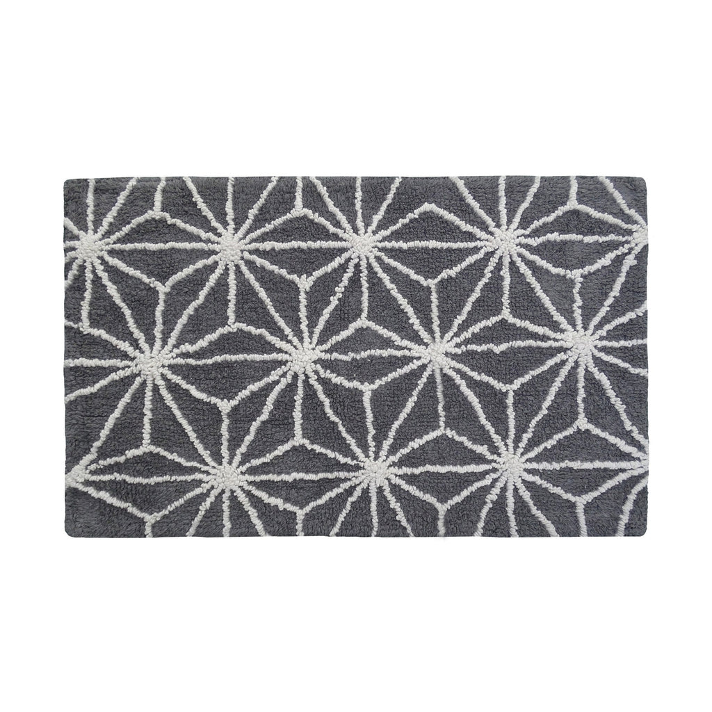 Luxuriously Absorbent Cotton Bath Rug Geometric | Vibhsa