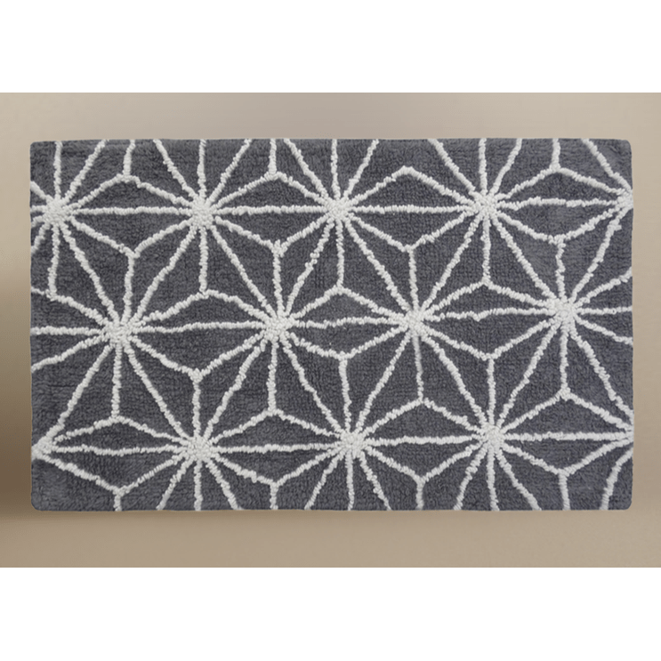 Luxuriously Absorbent Cotton Bath Rug Geometric | Vibhsa
