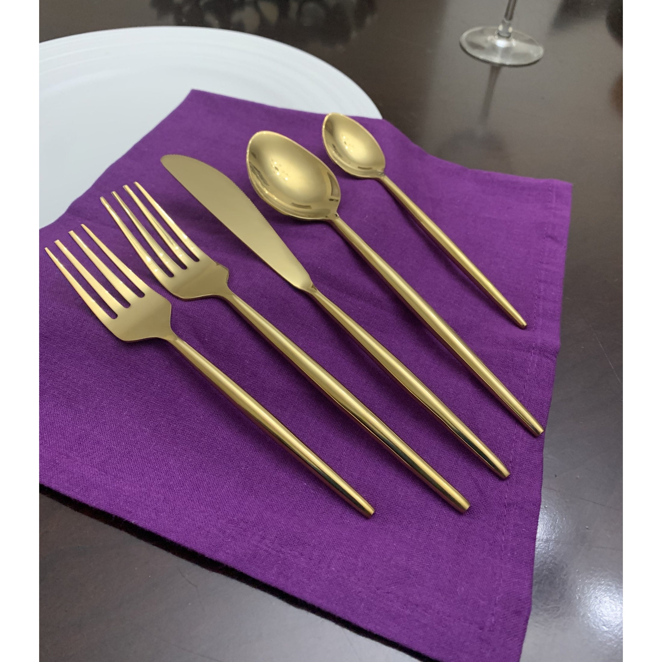 Luxuriously Polished PVD Coated Flatware Service | Vibhsa