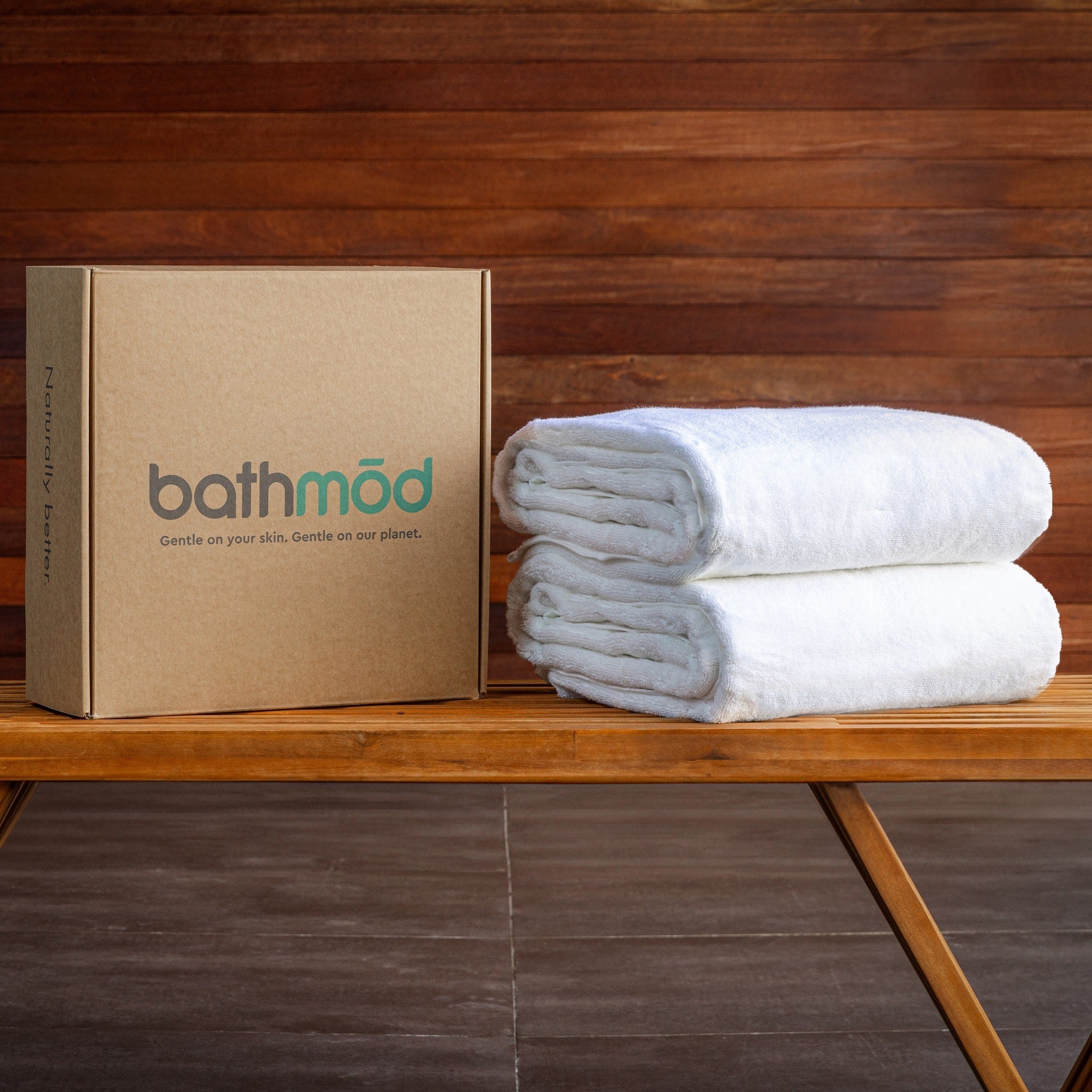 Luxury Organic Bath Sheets Two Pack GOTS Certified Soft by ecobrands®
