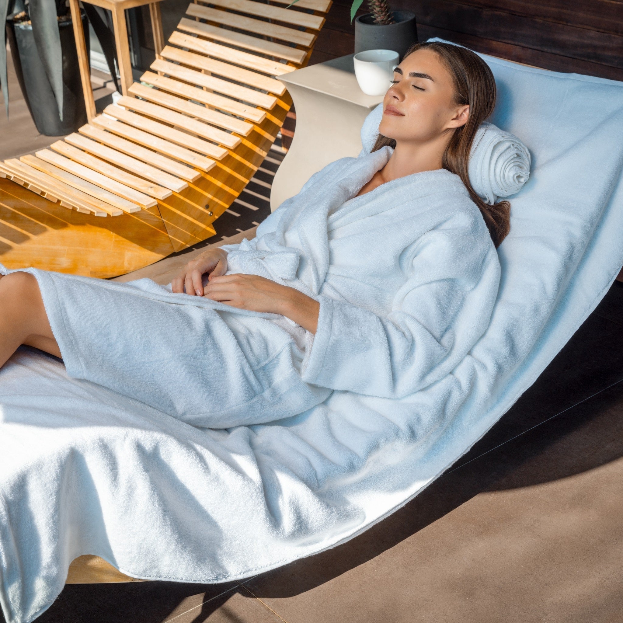 Luxury Organic Bathrobe & Slipper Set by ecobrands®