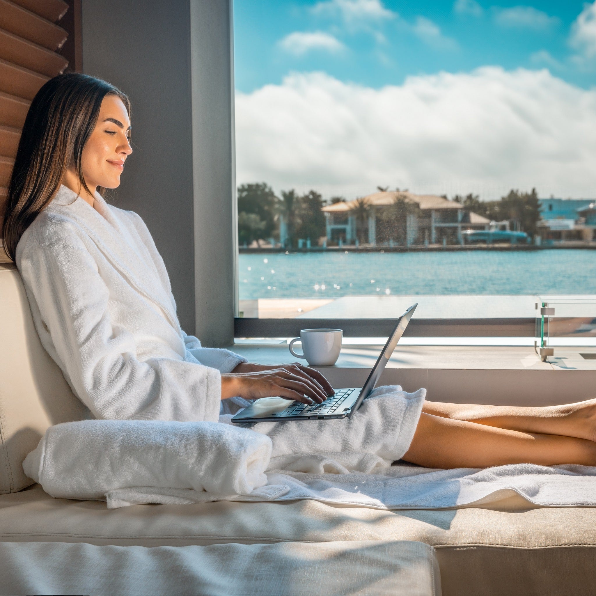 Luxury Organic Bathrobe & Slipper Set by ecobrands®