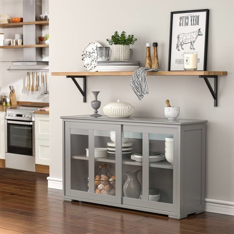 MDF Board Sideboard Glass Sliding Door | Durable Construction by HomePacific