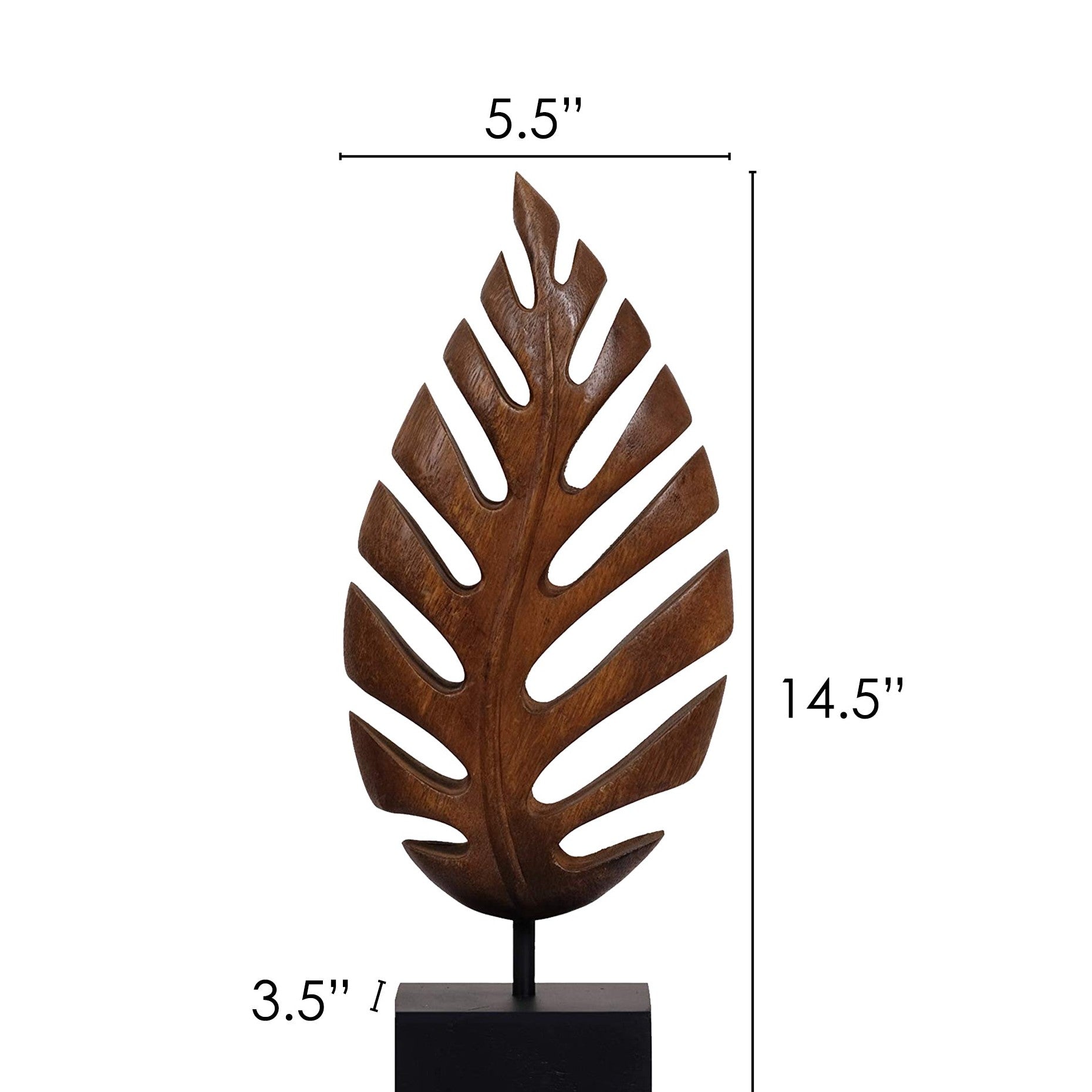 Madilyn Leaf – Hand-Carved Wooden Sculpture, Artistic Home Décor, Gift for Mom