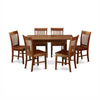 Mahogany 7-Piece Extendable Dining Set | Space-Saving Convenience by HomePacific