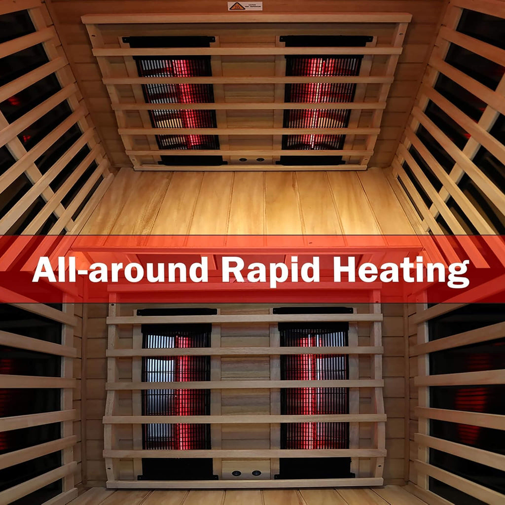 Mahogany Infrared Sauna 2-Person | SAKSBY WHOLESALE