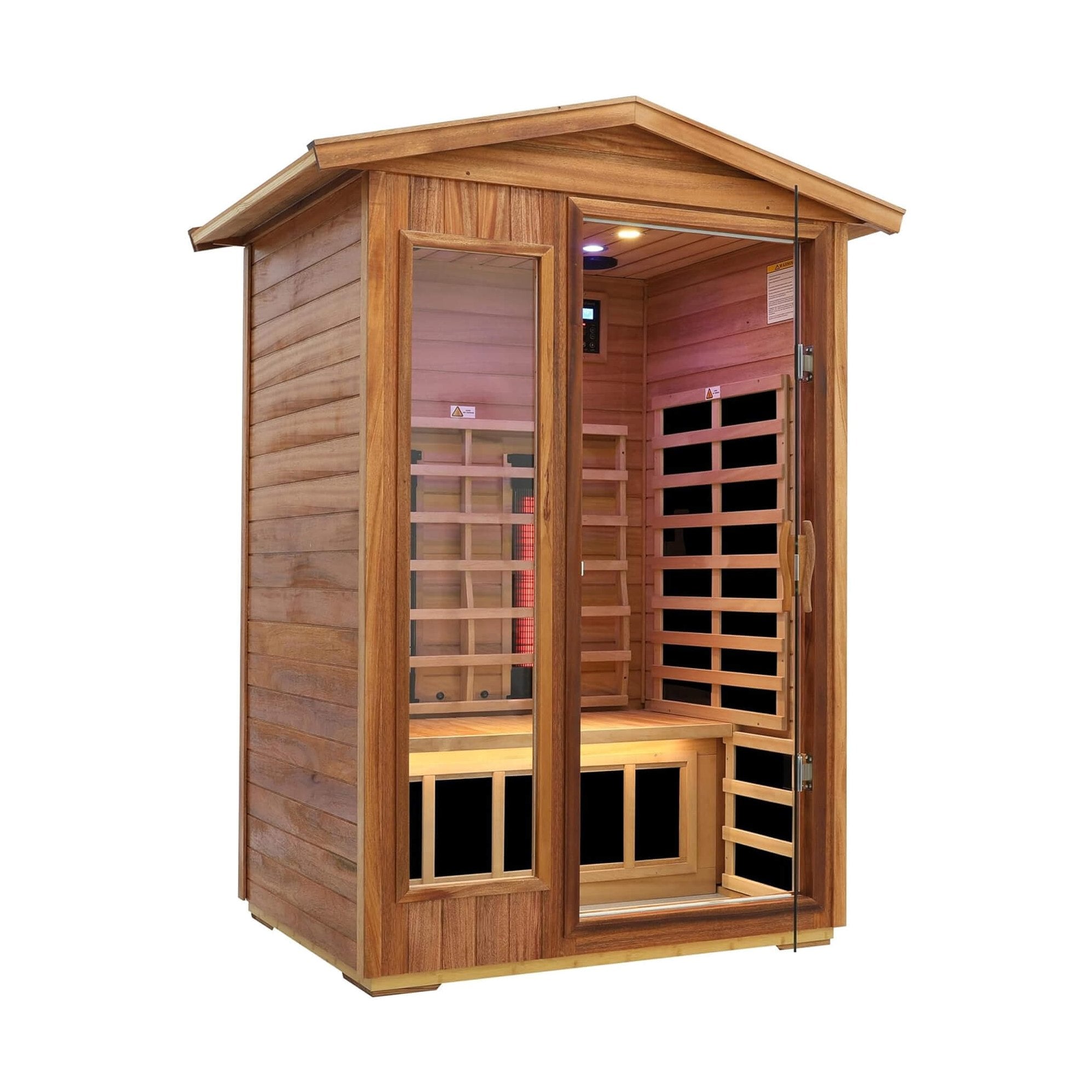 Mahogany Infrared Sauna 2-Person | SAKSBY WHOLESALE