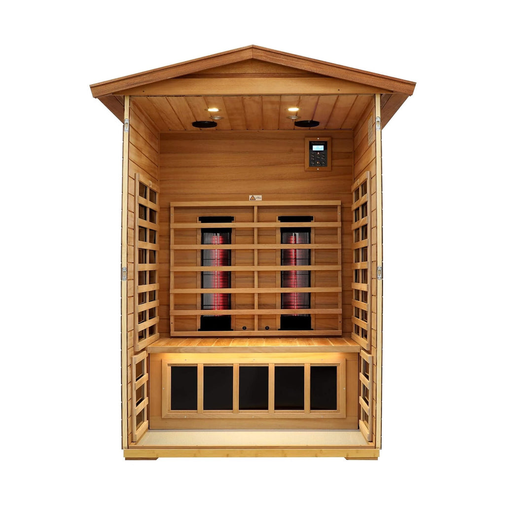 Mahogany Infrared Sauna 2-Person | SAKSBY WHOLESALE