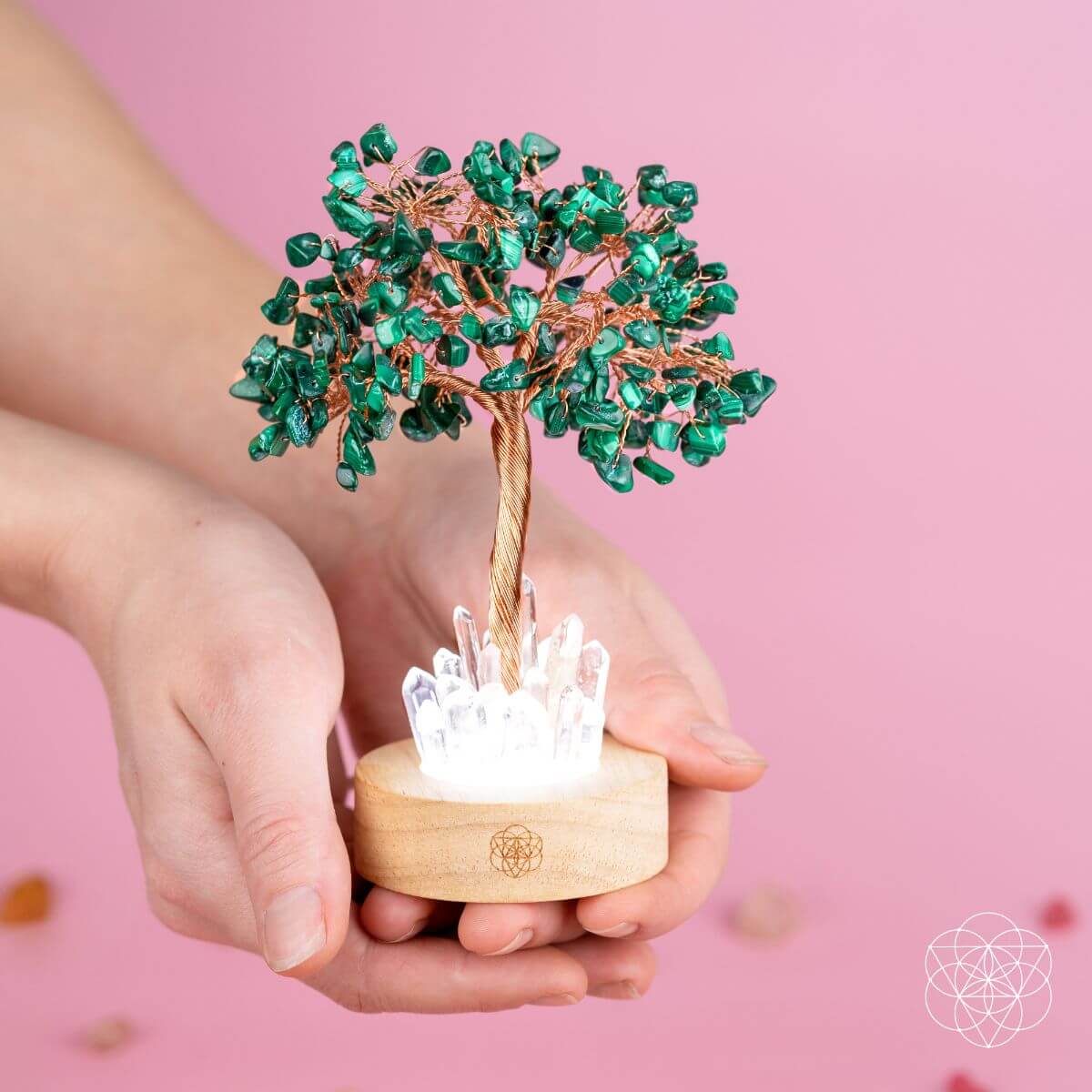 Malachite Tree Lamp Ambient Glow | Conscious Items