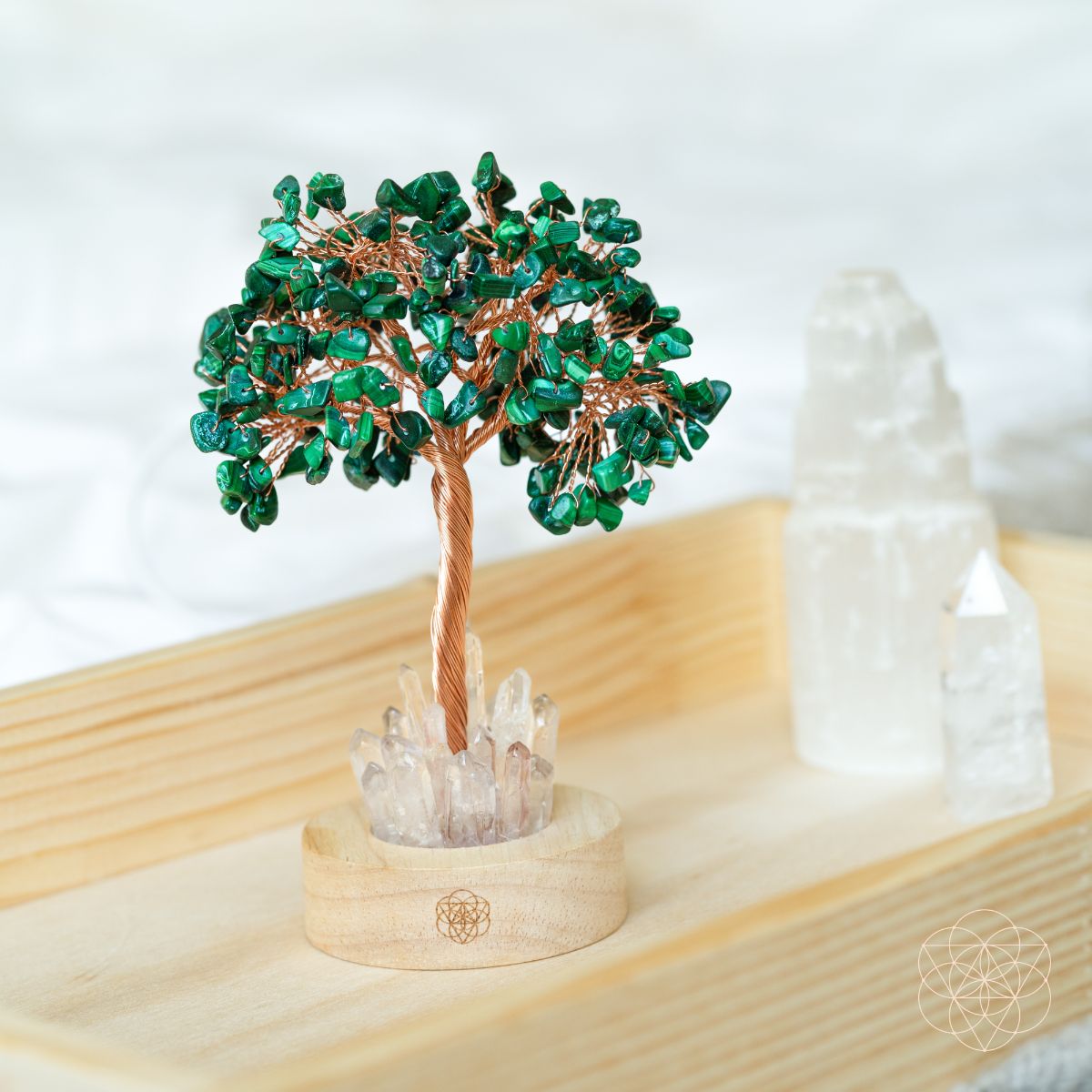 Malachite Tree Lamp Ambient Glow | Conscious Items