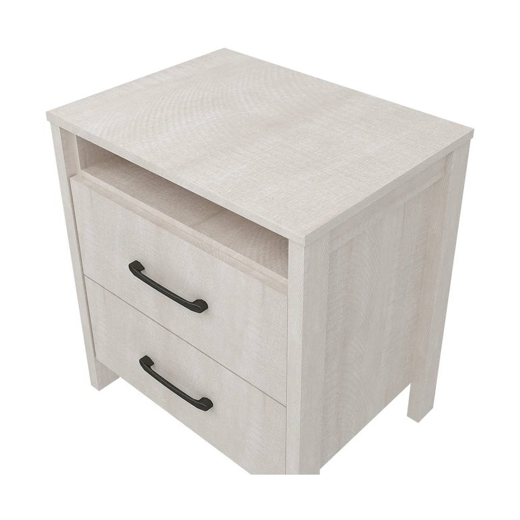 Manufactured Wood Bedside Table 2-Drawer | HomePacific