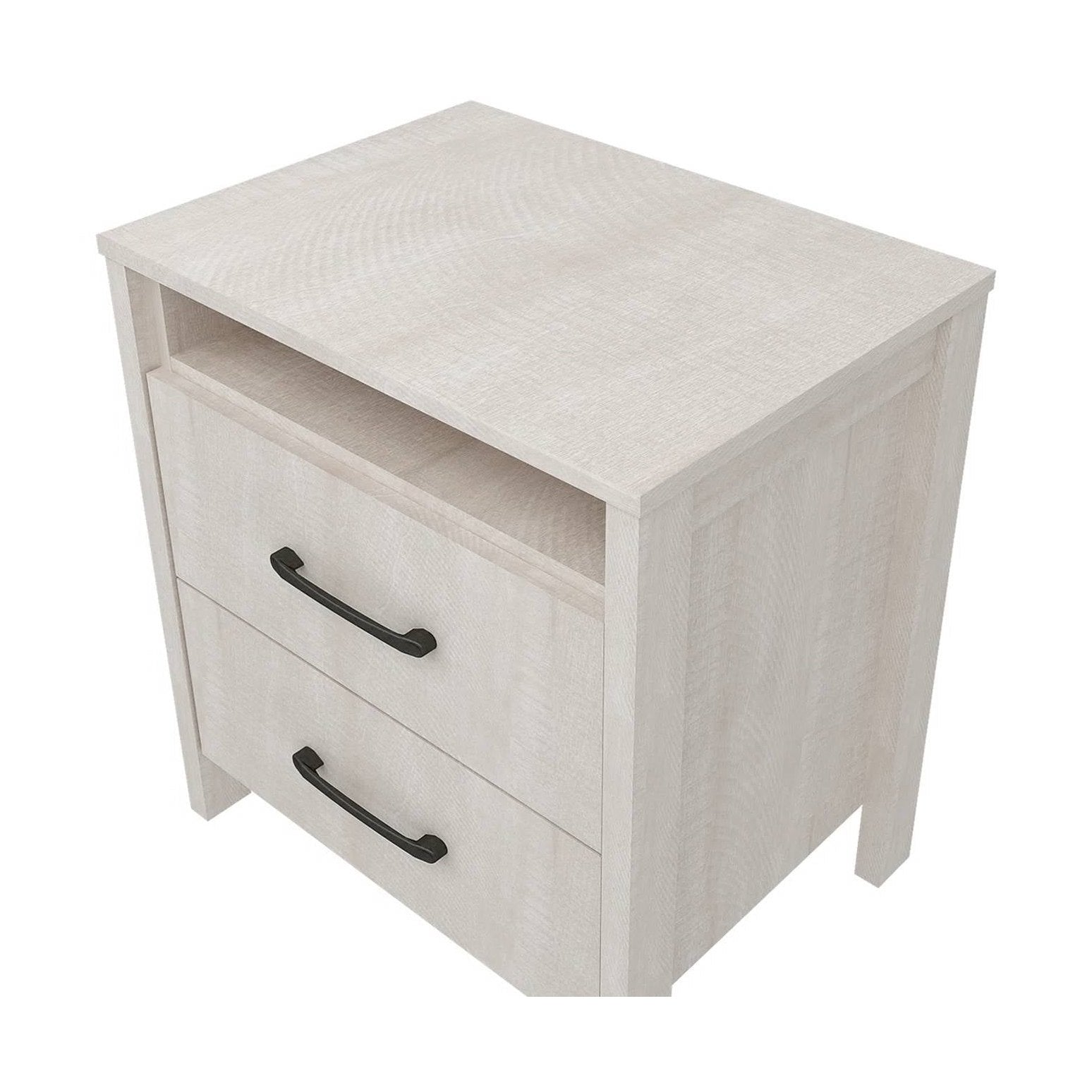 Manufactured Wood Bedside Table 2-Drawer | HomePacific