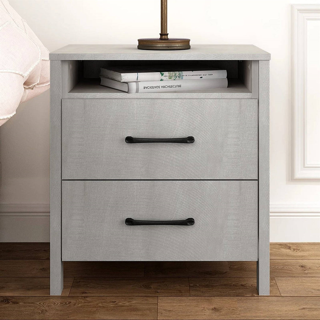 Manufactured Wood Bedside Table 2-Drawer | HomePacific