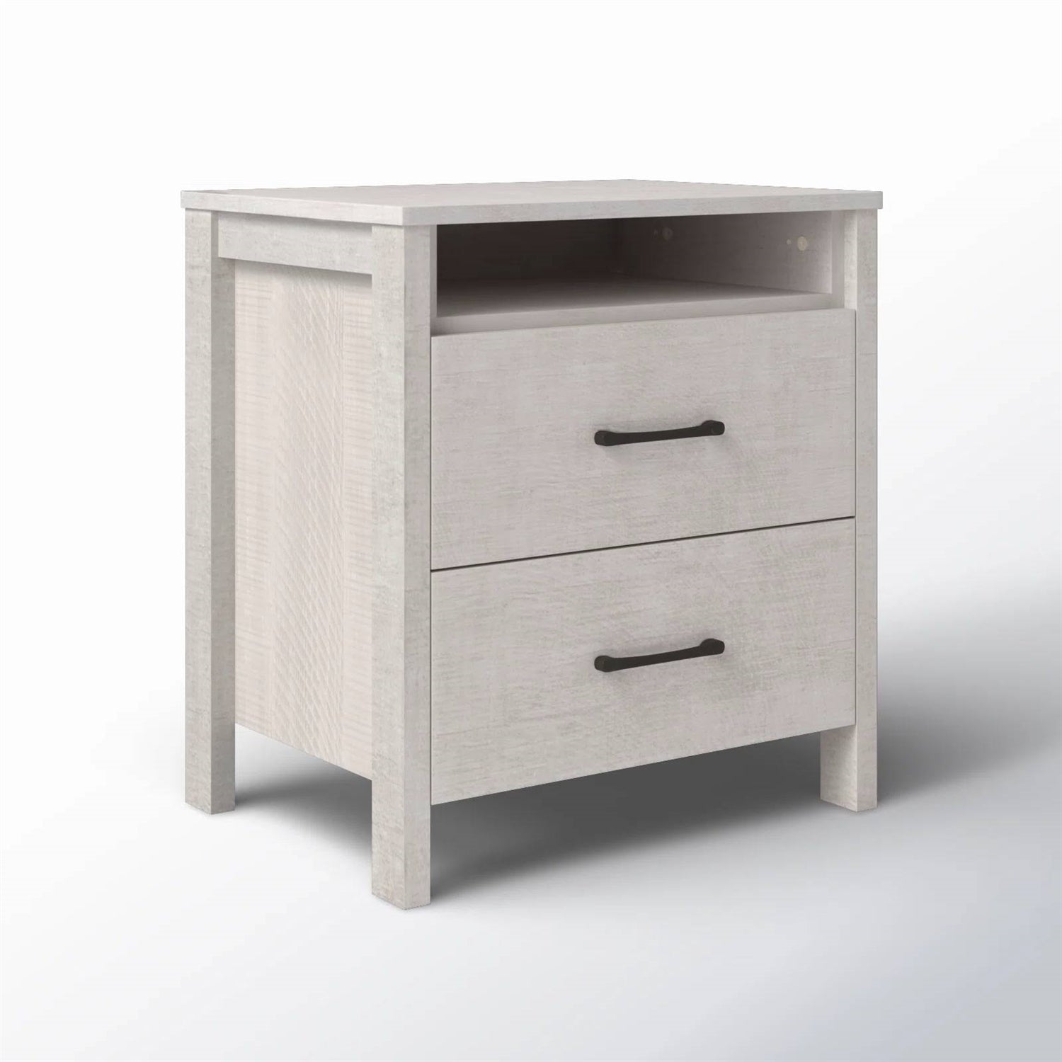 Manufactured Wood Bedside Table 2-Drawer | HomePacific