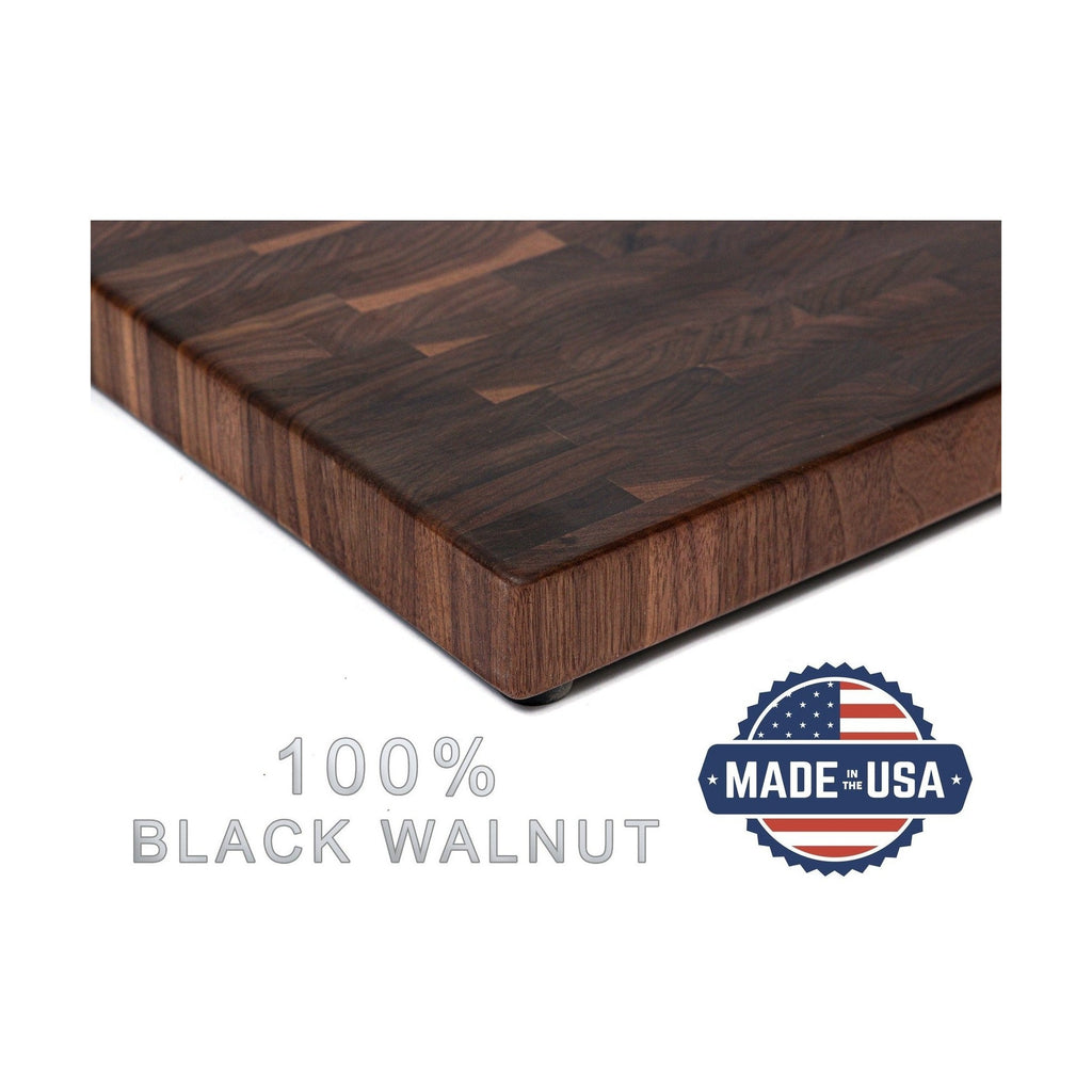 Maple Large End Grain Cutting Board, Maple Butcher Block with Rubber Feet, Wedding Gift, Anniversary Gift, Father's Day Gift, USA Made