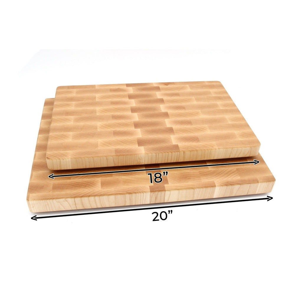 Maple Large End Grain Cutting Board, Maple Butcher Block with Rubber Feet, Wedding Gift, Anniversary Gift, Father's Day Gift, USA Made